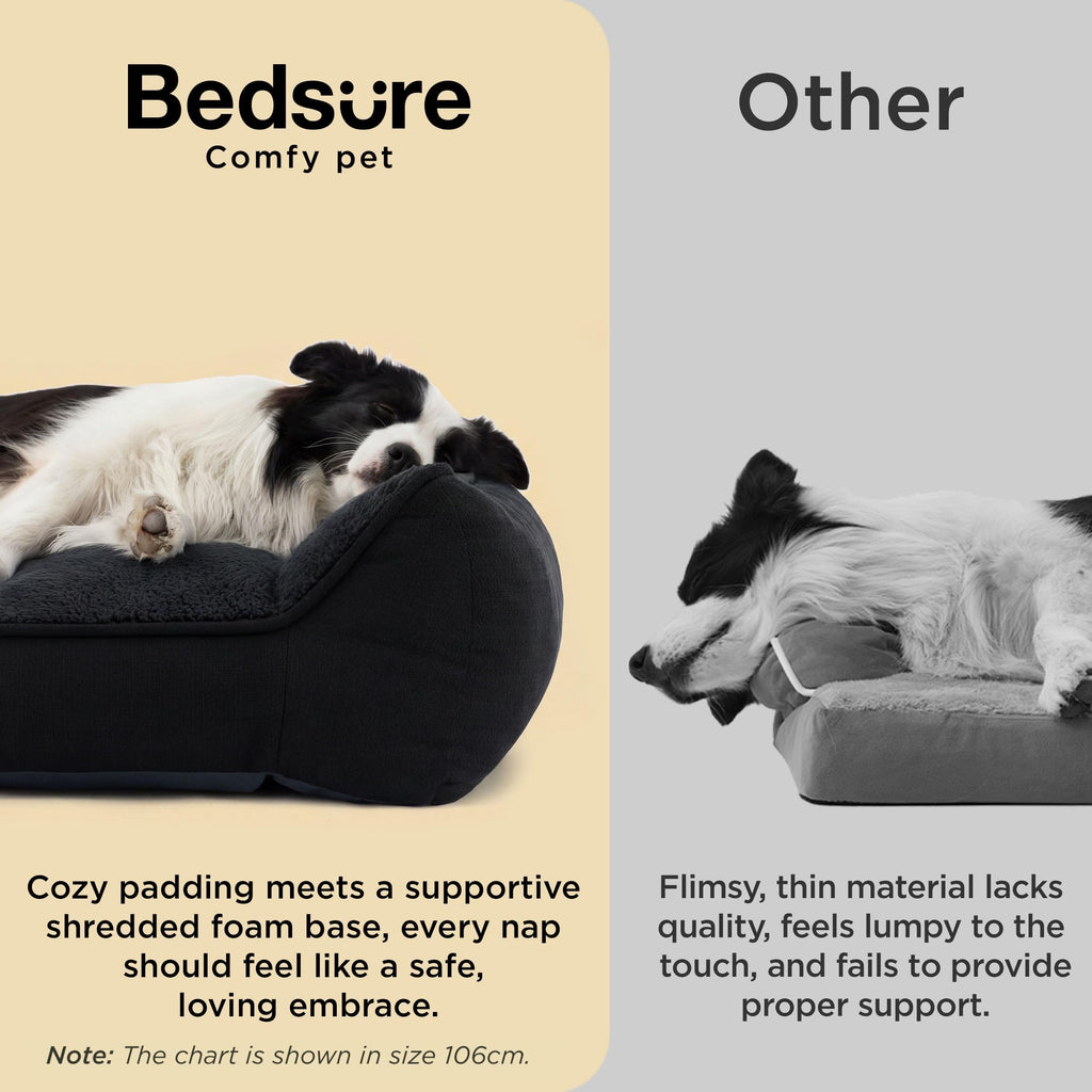 Bedsure SupportMax® Extra Thick Orthopedic XL Dog Bed for Extra Large Dogs