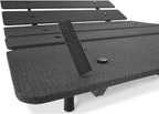 Signature Design by Ashley Cosmic Queen Adjustable Base Bed Frame | Powder coated metal construction, Memory foam and hybrid mattress compatible, Head and foot incline, 2 USB ports