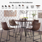 Signature Design by Ashley Counter Height Bar Stools, Set of 2, Brown