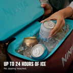 Ninja FrostVault™ Go XL Soft Backpack Cooler, Dry Storage, Canyon Red | Ninja FrostVault Go XL soft cooler, stays cool for hours with a leakproof, easy-access lid, and carries like a backpack