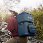 Ninja FrostVault™ Go XL Soft Backpack Cooler, Dry Storage, Lakeshore Blue | Ninja FrostVault Go XL soft cooler, stays cool for hours with a leakproof, easy-access lid, and carries like a backpack