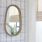 Signature Design by Ashley Aarilynn Casual Accent Mirror with Thick Frame, Antique Brown