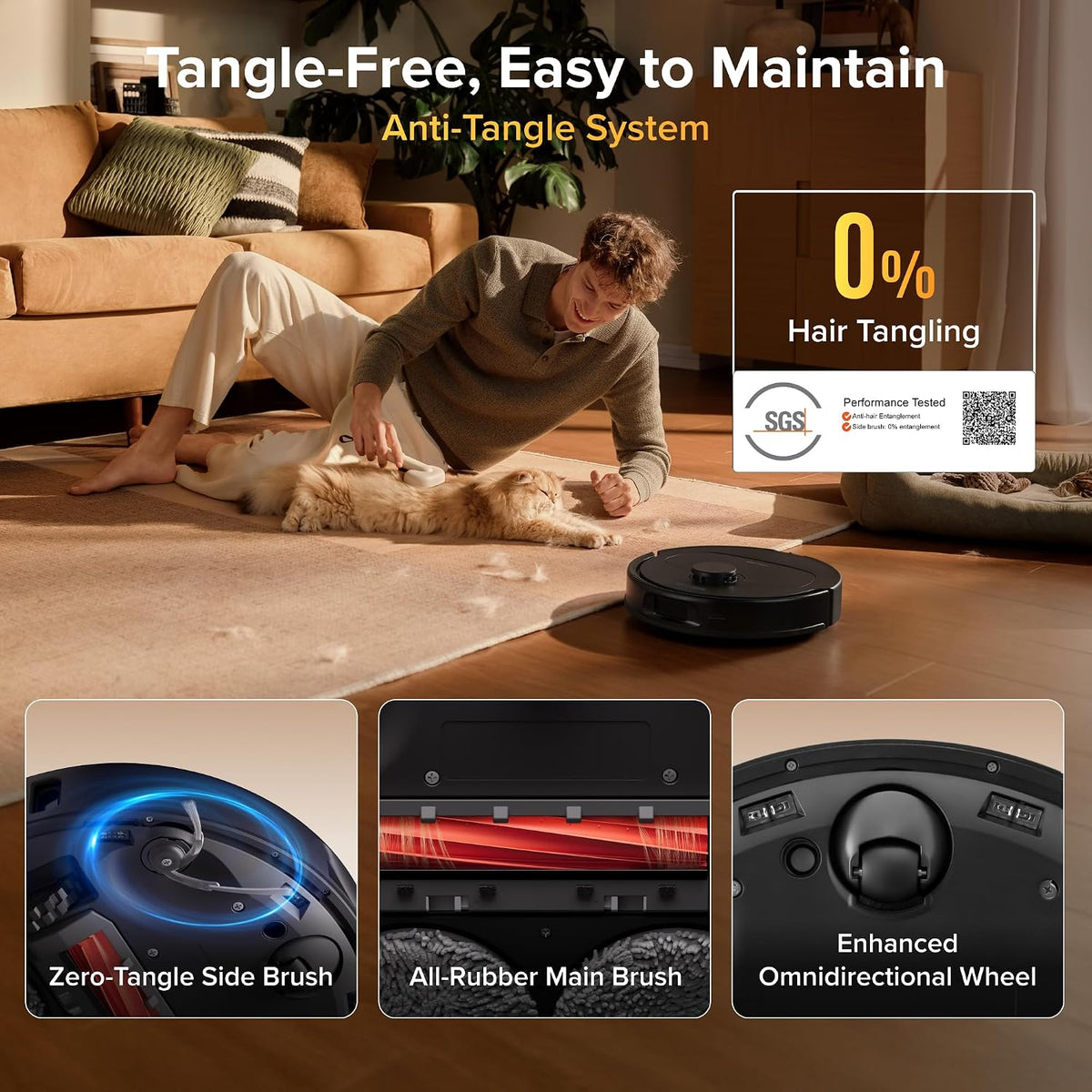 roborock Qrevo S Pro Robot Vacuum Cleaner with Mop, 18,500 Pa Suction