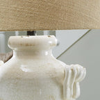 Signature Design by Ashley 27-Inch Farmhouse Ceramic Table Lamp, Cream