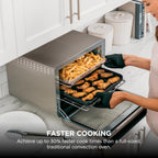 Ninja Foodi XL Pro Air Fry Oven, 10-in-1, Stainless Steel, DT201 | Fits 5 lb chicken, Air fry, roast, bake, broil, toast, dehydrate, reheat, pizza, 1800W