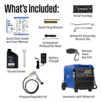 Westinghouse 12000 Peak Watt Dual Fuel Portable Inverter Generator, Remote Electric Start, Transfer Switch Ready, Gas and Propane Powered, Low THD - Safe for Electronics, Parallel Capable, CO Sensor