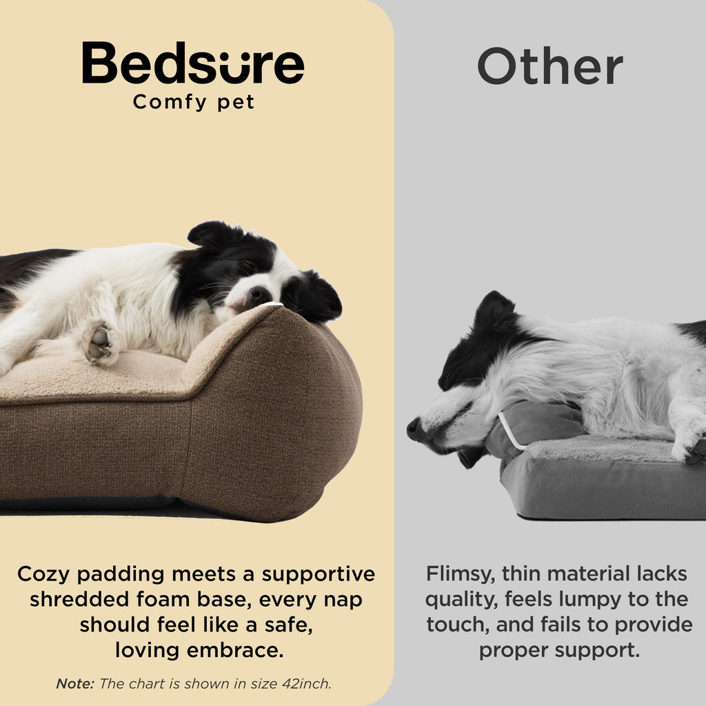 Bedsure SupportMax® Extra Thick Orthopedic XL Dog Bed for Extra Large Dogs