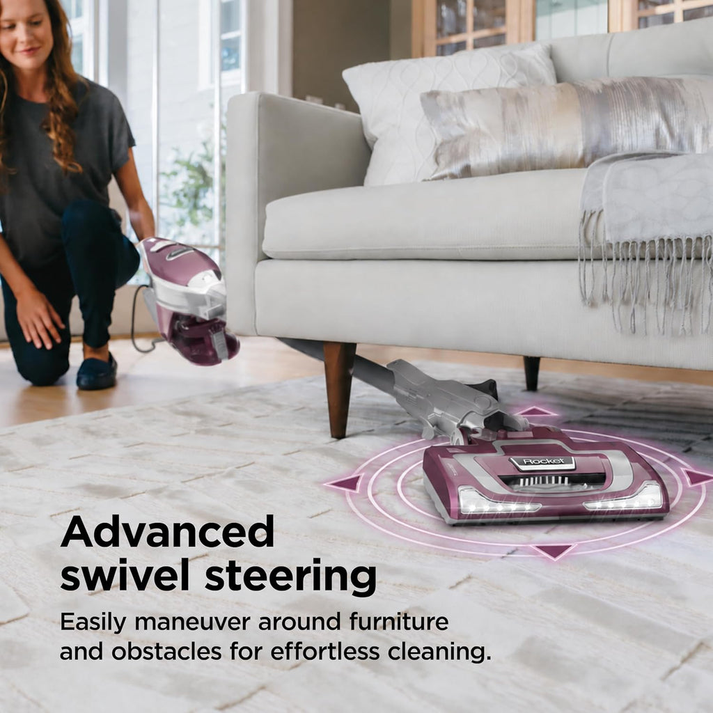 Shark Rocket Pet Plus Corded Stick Vacuum, Lightweight, Bordeaux, HV322