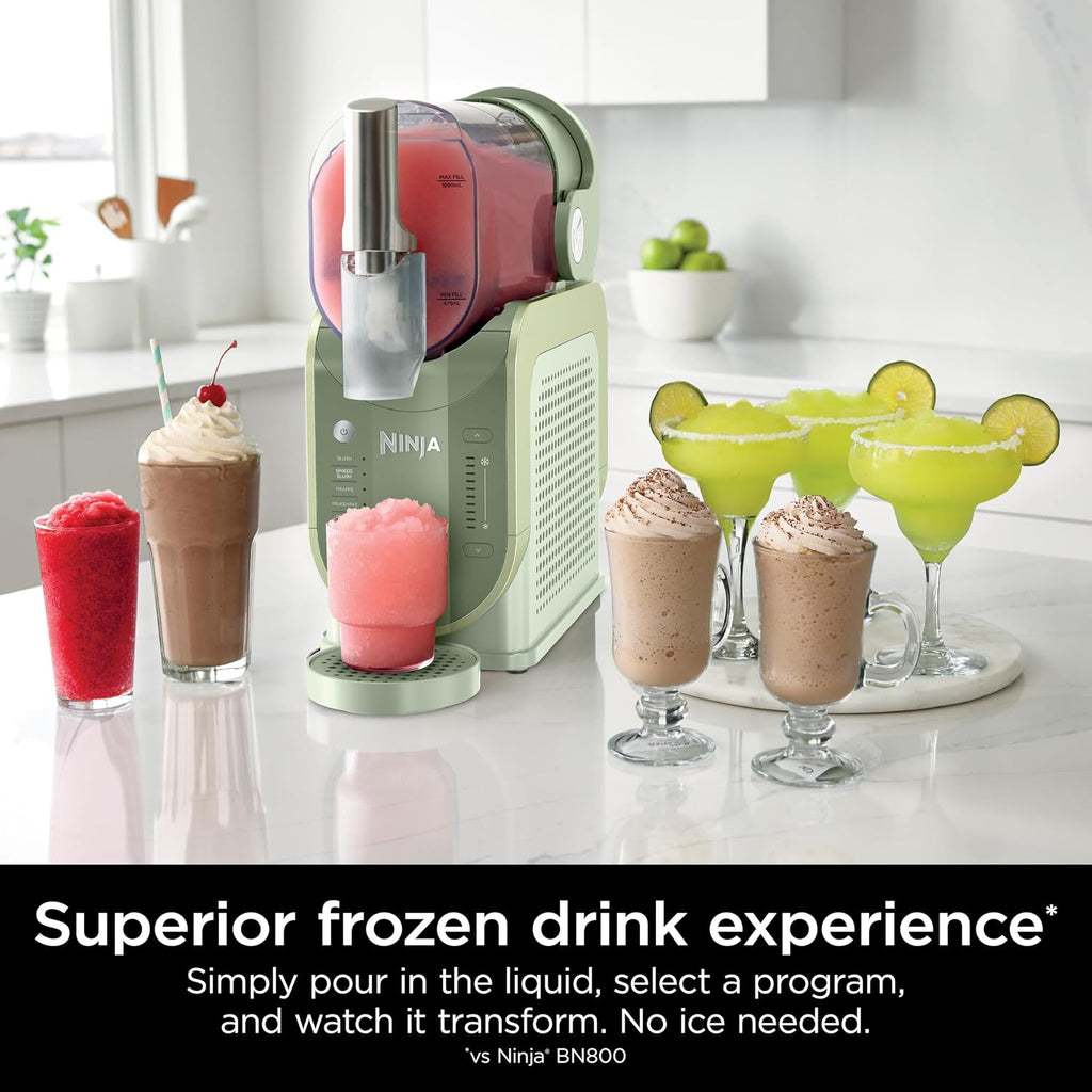 Ninja SLUSHi Professional Frozen Drink Maker with RapidChill Technology, 88 oz. Frozen Drink & Slushie Machine, 5 Preset Programs, Frozen Margaritas, Frappés, and More, Margarita, FS301TG