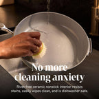 Ninja NeverQuit 3-Piece Ceramic Fry Pan Set, Iceland Blue, CQ13000BL4