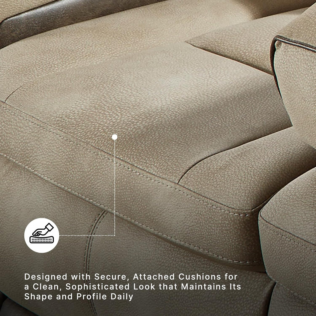 Signature Design by Ashley Next-Gen DuraPella Power Reclining Sofa, Sand | Zero gravity reclining couch, Water-repellent polyester and PU faux leather, Living room use, Medium plush foam