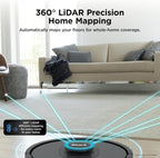 Shark AV2501S AI Ultra Robot Vacuum, with Matrix Clean, Home Mapping, 30-Day Capacity HEPA Bagless Self Empty Base, Perfect for Pet Hair, Wifi, Dark Grey