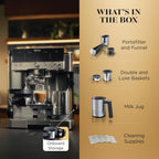 Ninja Luxe Café Premier 3-in-1 Espresso Machine, Drip Coffee, & Cold Brew | Built-in Grinder, Hands-Free Milk Frother, and Assisted Tamper for Cappuccinos & Lattes, Stainless Steel, ES601