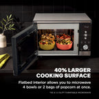 Ninja® Crispi™ Microwave & Air Fryer with FusionCrisp, Silver, MW101 | Replaces a countertop microwave and air fryer with 14 functions; Fast 1000W microwave and powerful 1700W Ninja® air fryer.