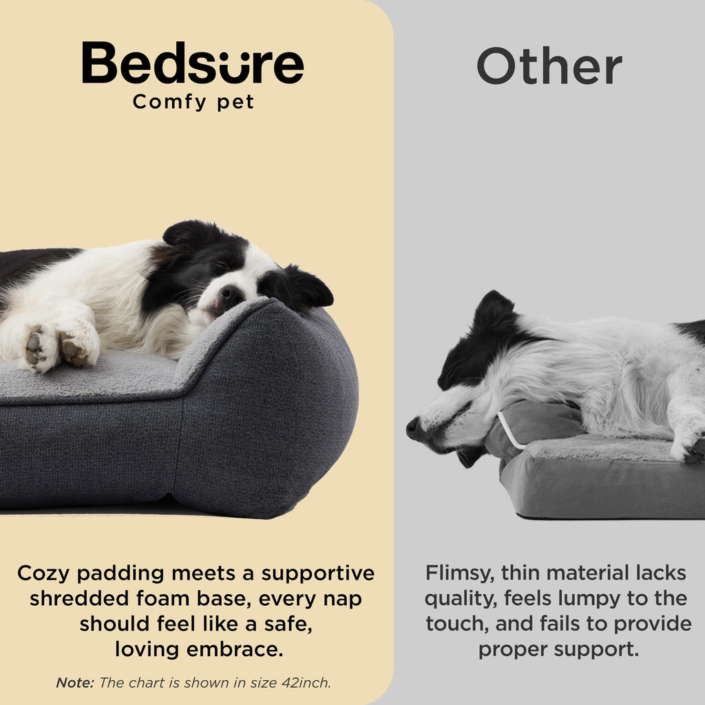 Bedsure SupportMax® Extra Thick Orthopedic XL Dog Bed for Extra Large Dogs