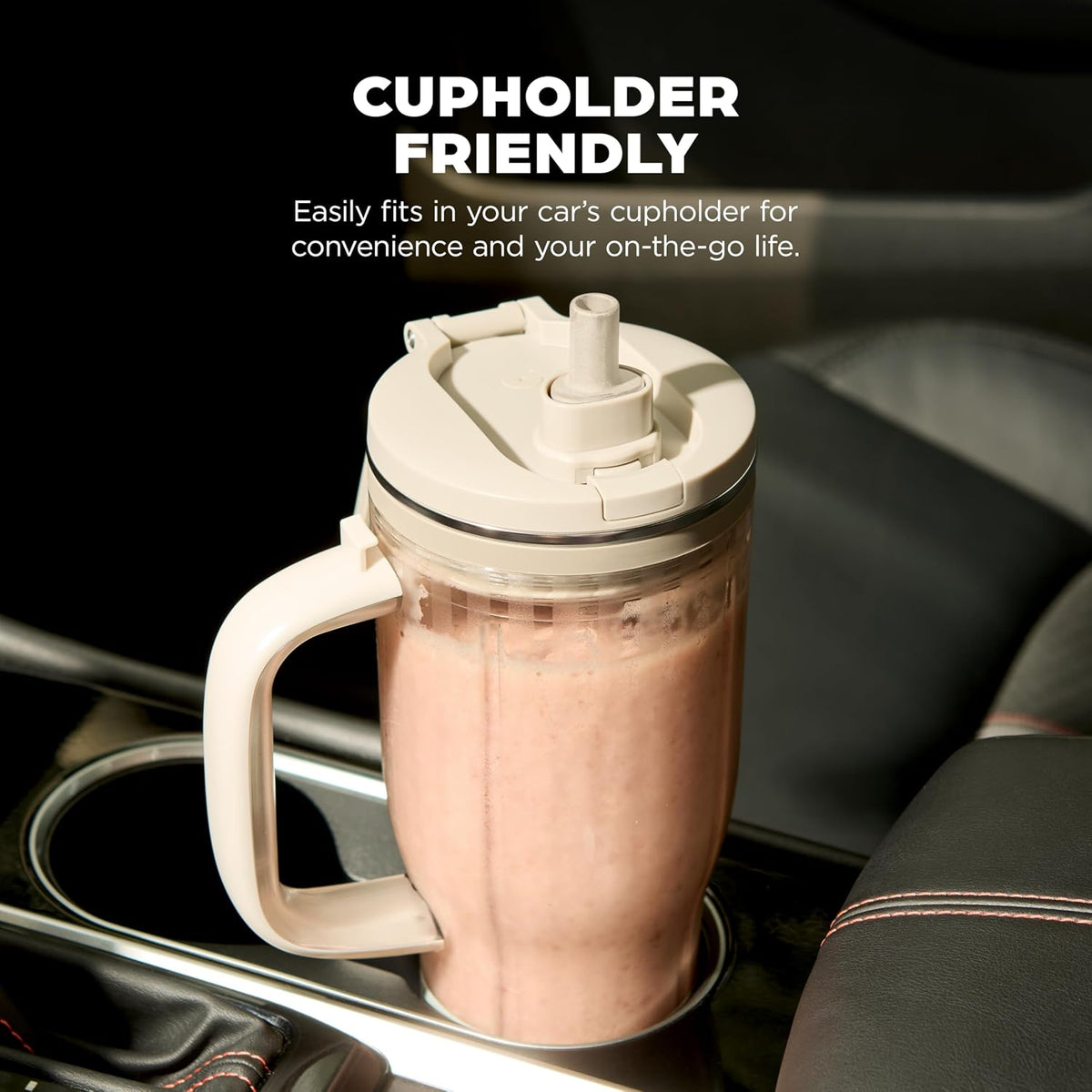 Ninja BlendBOSS Personal Blender, 26oz Tumbler, 1200PW, Stone Mint, DB351ST | 1200-peak-watt BlendBOSS crushes ice to snow. 26-oz leakproof tumbler, chug spout & detachable straw. Dishwasher safe.