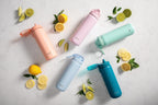 Ello Cooper 22oz Insulated Stainless Steel Water Bottle with Straw, Cashmere