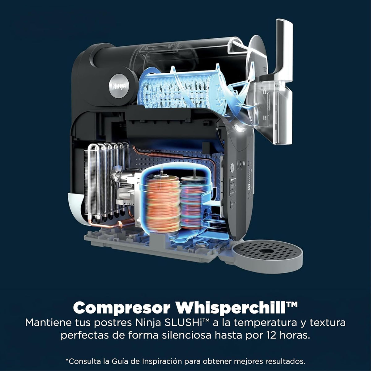 Ninja SLUSHi FS301LAA Frozen Beverage and Granite Maker with RapidChill Technology, 2.6 L (88 oz), 5 Automatic Programs, Ideal for Daisies, Strikes and More, Premium Design, Black, FS301LAA