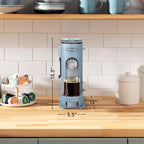 Ninja Pod & Grounds XL Coffee Maker, K-Cup Compatible, Denim Blue, PB055ABL | Brews Grounds, Compact Design, Built-In Milk Frother, 68-oz. Reservoir, 6oz. Cup-24oz. Mug Sizes