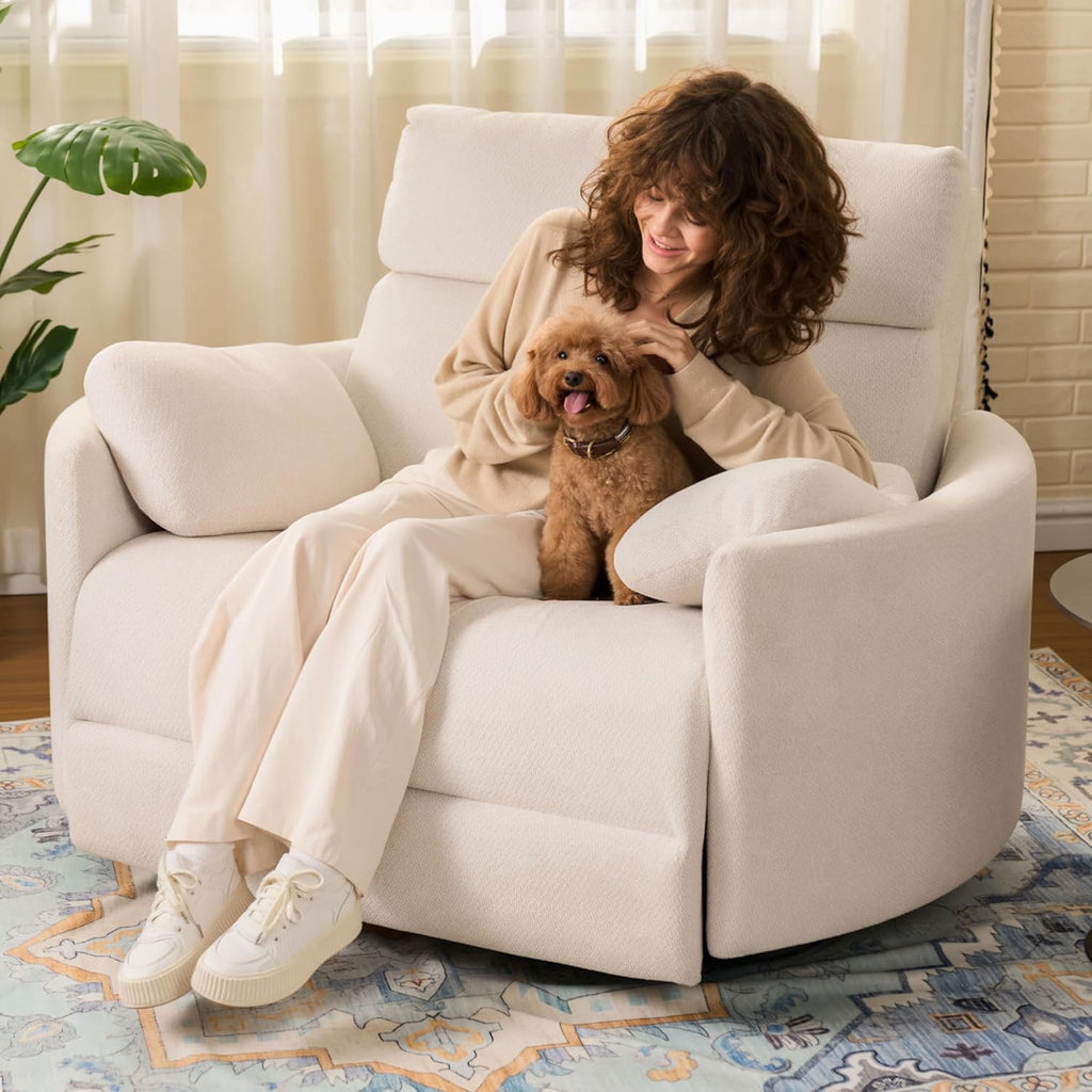 Tivra™ Mochi Oversized Power Recliner - 54" Luxury Lounging Chair