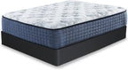 Signature Design by Ashley California King Box Spring Foundation, Black | Sturdy metal cal king box spring alternative, Removable fabric cover, Folds flat, Black/gray, Foundation Series