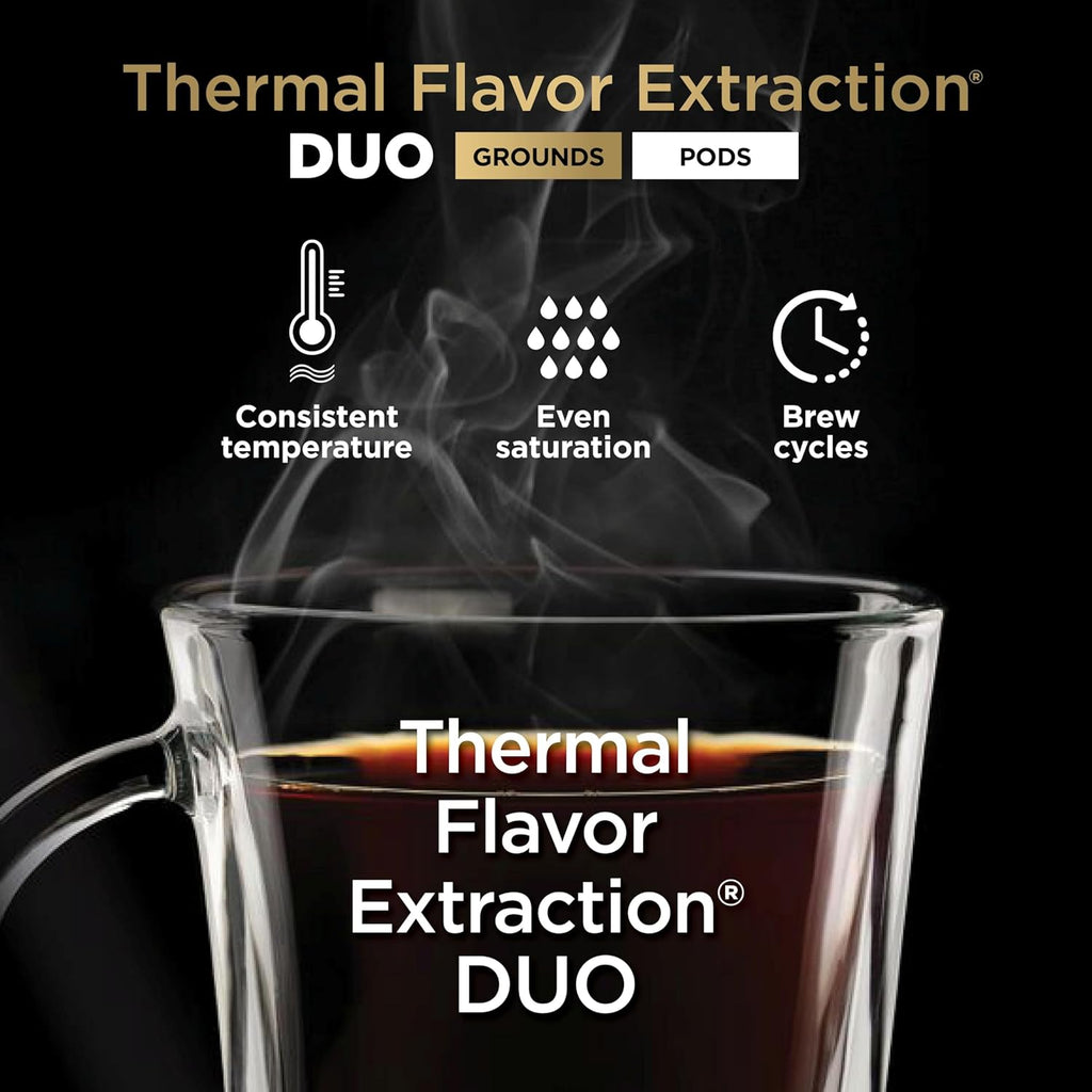 Ninja Drip Coffee Maker, DualBrew Pro Hot & Iced, Black, CFP101 | Single Serve to Carafe, Brew with Pods & Grounds, Compatible with K Cups, 3 Brew Styles, 60oz Removable Reservoir