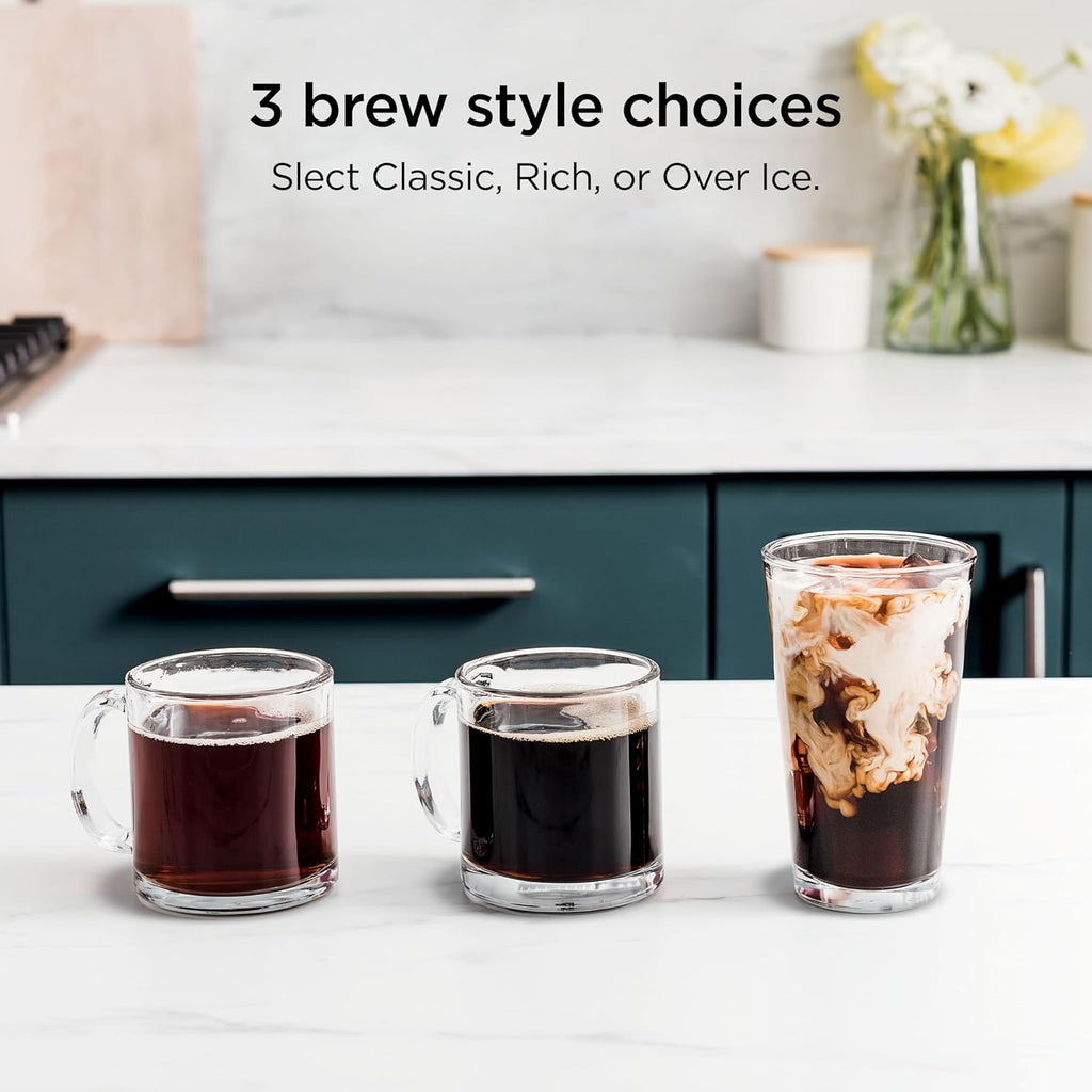 Ninja Drip Coffee Maker, DualBrew Pro Hot & Iced, Black, CFP101 | Single Serve to Carafe, Brew with Pods & Grounds, Compatible with K Cups, 3 Brew Styles, 60oz Removable Reservoir