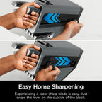 Ninja® Never Dull™ 14-Pc Knife System, Built-in Sharpener, Black, K32014 | Stays razor-sharp 10+ years. German stainless steel blades. A few swipes of the foolproof sharpener restores a superior edge.