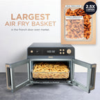 Ninja French Door Premier Air Fry Oven, 10-in-1, Cyberspace, FO101BL | 450F cyclonic air, PFAS-free surface, Air fry, sear crisp, bake, broil, toast, dehydrate
