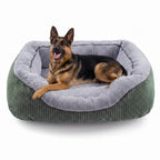 INVENHO Medium Dog Beds for Medium Dogs Washable, Rectangle Dog Bed Medium Size Dog, Orthopedic Dog Bed, Warming Soft Calming Sleeping Puppy Bed Durable Pet Bed with Anti-Slip Bottom M(30"x24"x9")