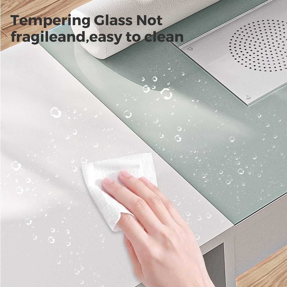 Nail Desk with Dust Collector&Wrist Rest,Portable Mobile Nail Tech Table