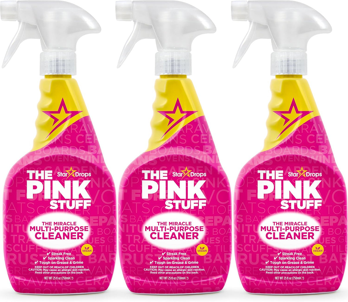 Stardrops The Pink Stuff Miracle Multi-Purpose Cleaner Spray, 25 Fl Oz