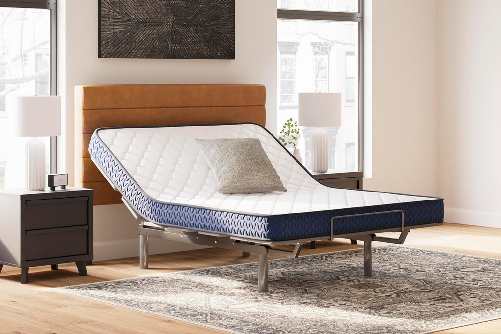 Signature Design by Ashley Memory Foam Twin Mattress, 6-Inch Medium Firm | Low profile CertiPUR-US certified bed in a box, Ideal for guest rooms