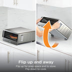 Ninja Flip Toaster Oven & Air Fryer, 8-in-1, Stainless Steel, SP151 | Air fry, bake, broil, toast, bagel, dehydrate, reheat, 1800W, Flip up & away, XL capacity