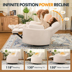 Tivra™ Mochi Oversized Power Recliner - 54" Luxury Lounging Chair