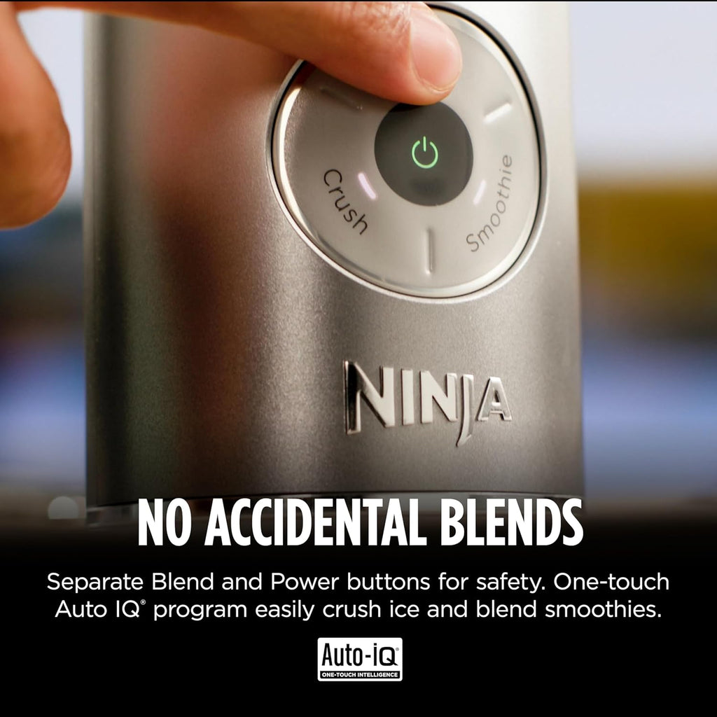 Ninja Blast Max Portable Blender, Twist & Go, 22oz, Navy, BC251NV | Twist & Go removable 22-oz vessel. Auto-iQ Crush & Smoothie programs, cordless. Dishwasher safe, leakproof lid.