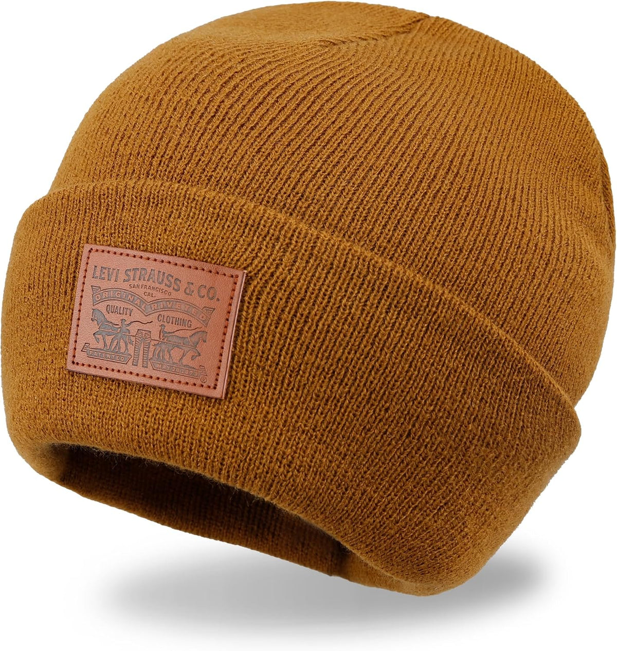Levi's Mens All-Season Hero Beanie Soft Knit Cuffed Winter Hat, Warm & Comfortable Everyday Style