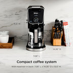 Ninja Specialty Drip Coffee Maker, DualBrew Pro, Black CFP307 | Coffee Machine w/Frother, Permanent Filter, Brew w/Pods & Grounds, K Cups Compatible, 4 Brew Styles, 13 Cup to Pot Sizes