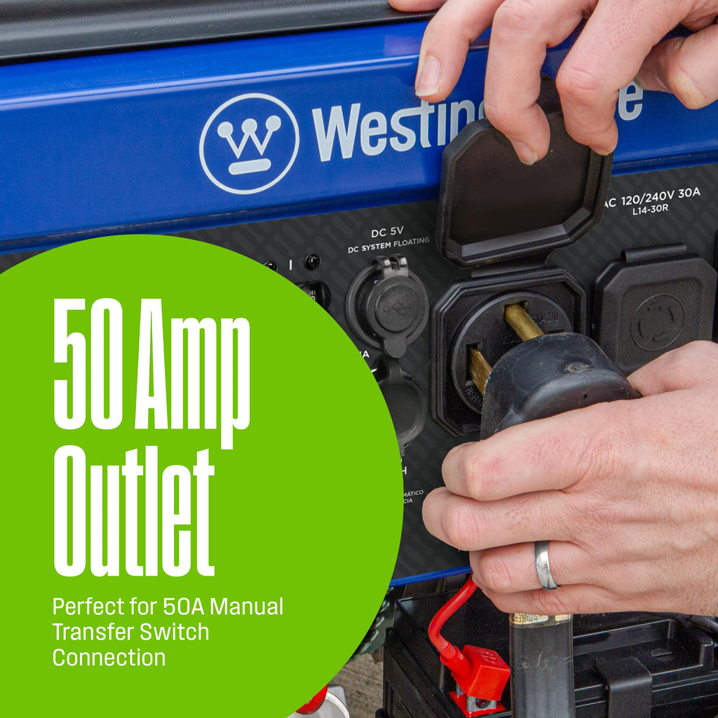 Westinghouse 14500 Peak Watt Dual Fuel Home Backup Portable Generator, Remote Electric Start, Transfer Switch Ready, Gas and Propane Powered