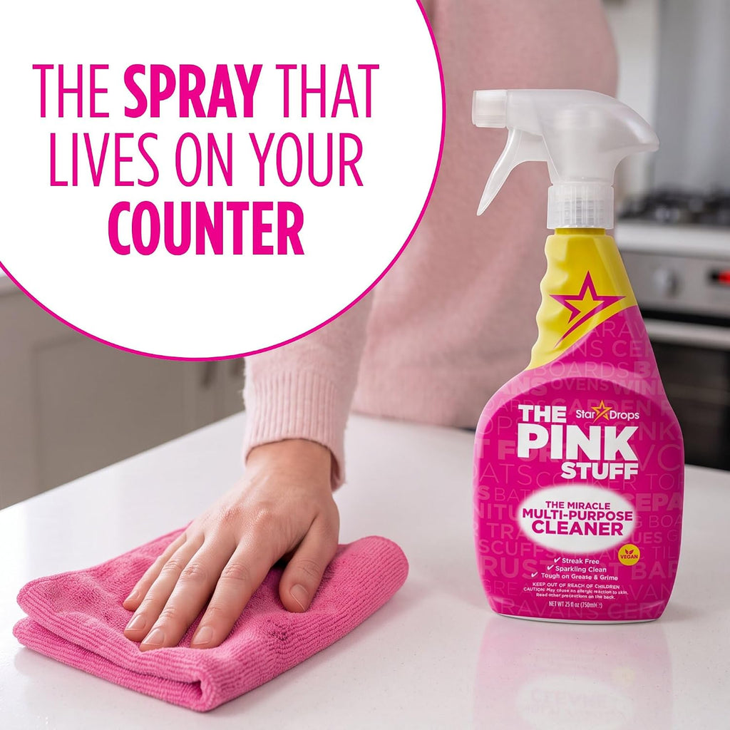 Stardrops The Pink Stuff Miracle Multi-Purpose Cleaner Spray, 25 Fl Oz