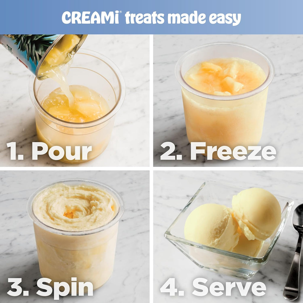 Ninja® CREAMi® 7-in-1 Ice Cream Maker, Ice Cream, Gelato and more, NC301 | Ninja CREAMi transforms frozen bases into ice cream, sorbet and milkshakes at a button touch, from healthy to indulgent.
