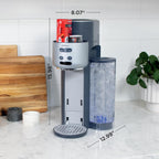 Ninja Thirsti Ultimate Drink System, Soda Maker, Cyberspace, WC3001BL2 | Still or Sparkling, Create fountain-fresh drinks with 20+ zero or low-calorie flavors, Customize your fizz and flavor