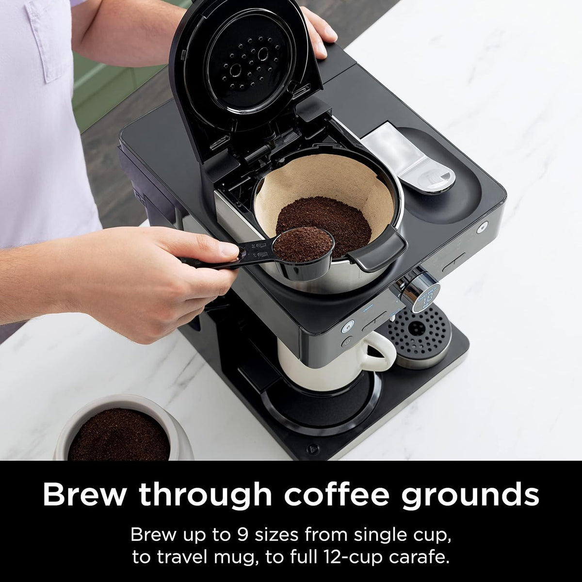 Ninja Espresso & Coffee Maker, Nespresso Capsule Compatible, Black, CFN601 | Barista System, 3 Espresso Brew Styles, Single-Serve Coffee, Built-in Frother, Espresso, Cappuccino & Latte Maker