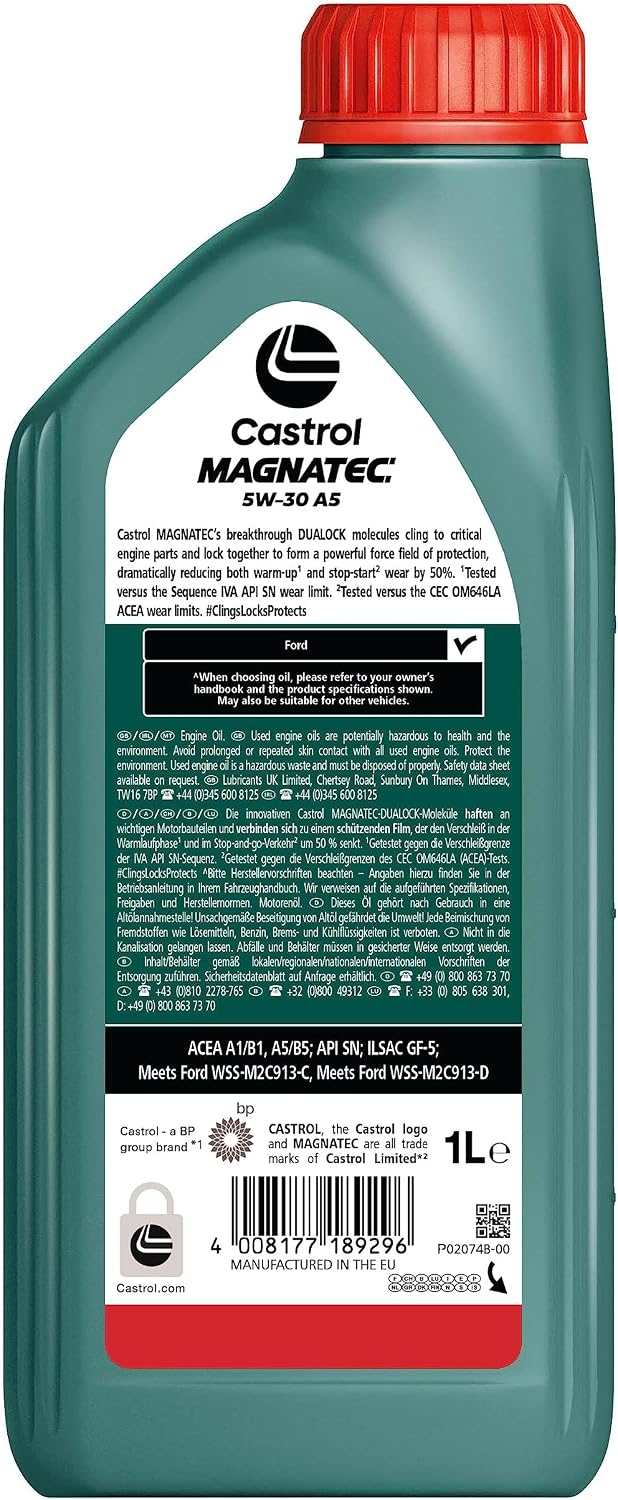 Castrol MAGNATEC 5W-30 A5 Full Synthetic Engine Oil, 1L