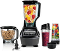 Ninja Mega Kitchen System, 1500W, 72oz Pitcher, 8-Cup, Black, BL770 | 1500W all-in-one blends smoothies, processes salsa & dough. 72-oz pitcher, 8-cup processor bowl, (2) 16-oz cups.