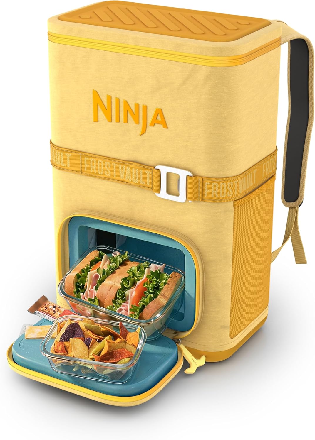 Ninja FrostVault™ Go Soft Backpack Cooler, Dry Storage, Hammock Hangout | Ninja FrostVault Go soft cooler, stays cool for hours with a leakproof, easy-access lid, and carries like a backpack