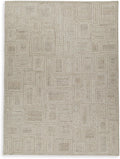 Signature Design by Ashley Geometric Area Rug, Modern Hand-Tufted 10x14 | 80% polyester and 20% wool, 0.63-inch thick pile, Cotton backing, Living room use, 115 lbs weight, Brickburgh Series