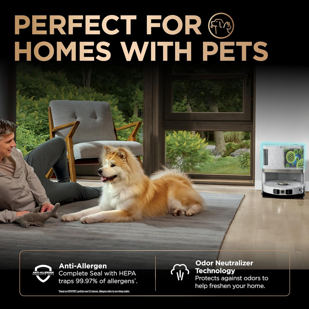 Shark PowerDetect Robot Vacuum & Mop Combo, 60-Day Self-Empty, AV2800ZE