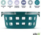 Ello Duraglass 7 Cup Glass Meal Prep Container with Lid, Teal