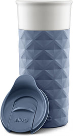Ello Ogden BPA-Free Ceramic Travel Mug with Lid, Evening Blue, 16 oz